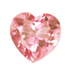 5 mm Heart Shape Pink Morganite in AAA